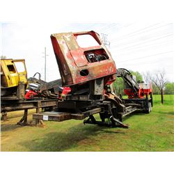 PRENTICE 384D LOG LOADER, VIN/SN:62904 - CAB, A/C, CTR DELIMBER, MTD ON PRENTICE TRAILER, METER READ