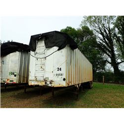 1989 KENTUCKY CHIP TRAILER, VIN/SN:1KKVA422XKL084473 - T/A, 40', OPEN TOP, HALF GATE, 11R24.5 TIRES