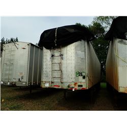 1991 PEERLESS CHIP TRAILER, VIN/SN:1PLE04025MPG62140 - T/A, 40', OPEN TOP, HALF GATE, 11R24.5 TIRES