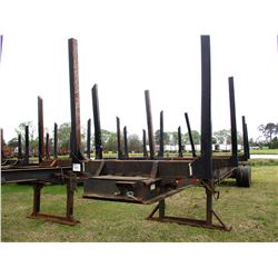 1974 SHOP BUILT LOG TRAILER, VIN/SN:0879 - T/A, 4 BOLSTER, 11R22.5 TIRES (BILL OF SALE ONLY)