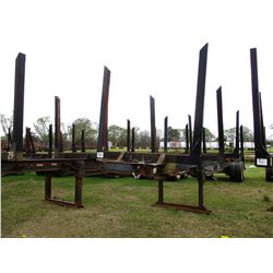 1974 SHOP BUILT LOG TRAILER, VIN/SN:30041974 - T/A, 4 BOLSTER, 11R22.5 TIRES (BILL OF SALE ONLY)