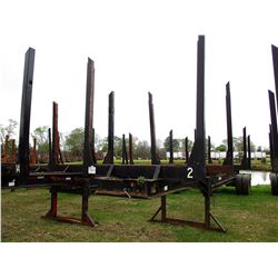 1993 PITTS LT40-4 LOG TRAILER, VIN/SN:LT40T3PP034002 - T/A, 4 BOLSTER, 11R24.5 TIRES