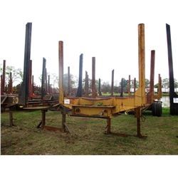 1983 VULAN LG70 LOG TRAILER, VIN/SN:1V9B40208D1008406 - T/A, 4 BOLSTER, 10.00-20 TIRES
