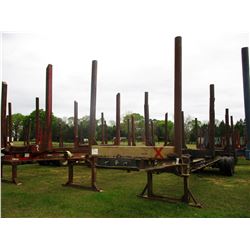 SHOPBUILT LOG TRAILER; VIN/SN:POB1010 -T/A, 4 BOLSTER, 11R22.5 TIRES (PRO-038)
