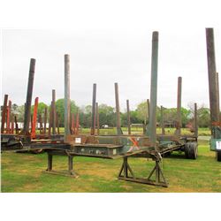 SHOPBUILT LOG TRAILER; VIN/SN:SHADE41-1944 -T/A, 4 BOLSTER, 11R22.5 TIRES (PRO-041) (BILL OF SALE ON
