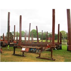 SHOPBUILT LOG TRAILER; -T/A, 4 BOLSTER, 11R22.5 TIRES (BILL OF SALE ONLY)
