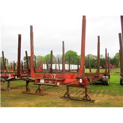 HOMEMADE LOG TRAILER; VIN/SN:MS06HM00300002823 -T/A, 4 BOLSTER, 11R24.5 TIRES (PRO-017)