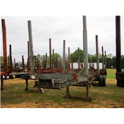 SHOPBUILT LOG TRAILER; VIN/SN:DLC054 -T/A, 4 BOLSTER, 11R22.5 TIRES (PRO-054) (BILL OF SALE ONLY)