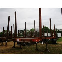 SHOPBUILT LOG TRAILER; VIN/SN:86131 -T/A, 4 BOLSTER, 11R24.5 TIRES (PRO-051) (BILL OF SALE ONLY)