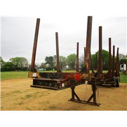 LOG TRAILER, VIN/SN:ATC6435835 - HOMEMADE, T/A, 4 BOLSTER, 11R22.5 TIRES (PRO-052)