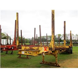 SHOPBUILT LOG TRAILER; VIN/SN:SM00223 -T/A, 4 BOLSTER, 11R22.5 TIRES (PRO-020) (BILL OF SALE ONLY)