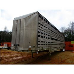 1977 BARRETT CATTLE TRAILER, VIN/SN:77695 - T/A, 2 LEVEL, 11R24.5 TIRES