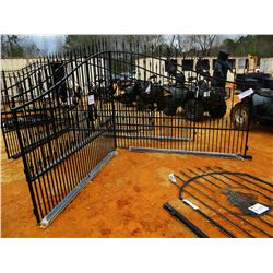 16' WILDLIFE SCENE POWDER COATED GATE W/POST (C6)