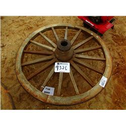 TEAK WOOD WAGON WHEEL