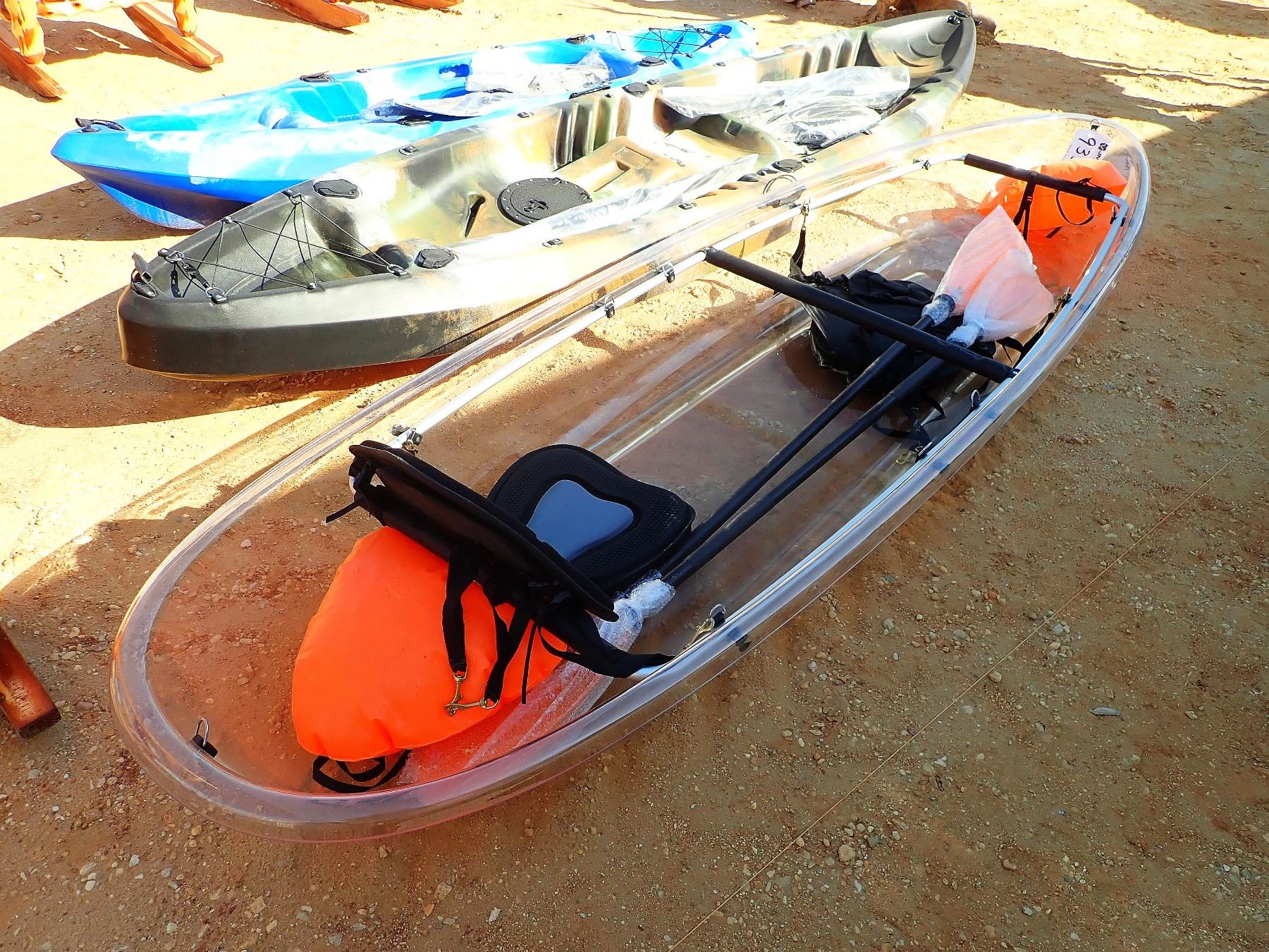 CLEAR 2 PERSON KAYAK (C6)