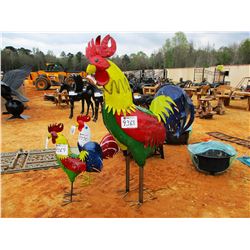6' METAL ROOSTER (C-6)