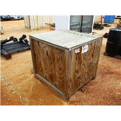 WOOD BOX 43"W X 48"L X 38"H