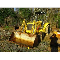 NEW HOLLAND U80 SKIP LOADER, VIN/SN:LLV001748 - 4X4, HYD BOX BLADE, BUCKET, CANOPY, METER READING 5,