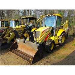 2005 NEW HOLLAND L90B LOADER BACKHOE, VIN/SN:31053436 - 4X4, MP BUCKET, FORKS, E-STICK, CAB, A/C, ME