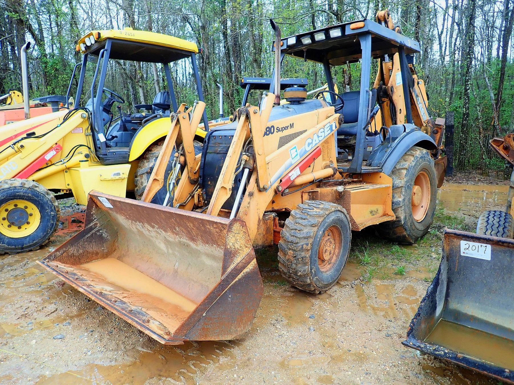 2002 CASE 580 SUPER M LOADER BACKHOE, VIN/SNJJG0284072 4X4, BUCKET