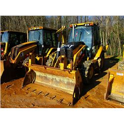 2008 CAT 420E LOADER BACKHOE, VIN/SN:HLS07224 - 4X4, E-STICK, MP BUCKET, FORKS, CAB, A/C, METER READ