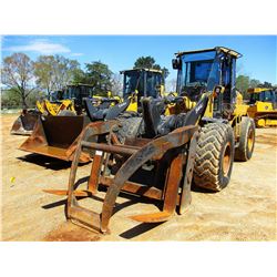 2005 JOHN DEERE 544J WHEEL LOADER; VIN/SN:600044 -COUPLER, TAG LOG FORKS W/ TOP CLAMP, AUX HYD, RIDE