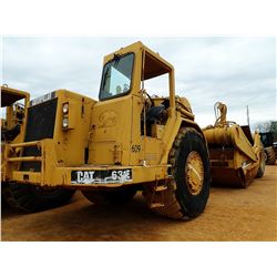 CAT 631E MOTOR SCRAPER, VIN/SN:1NB00566 - CANOPY, 37.25-35 TIRES, METER READING 15,386 HOURS