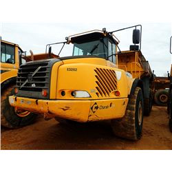 2007 VOLVO A40D ARTICULATED DUMP, VIN/SN:70282 - TAILGATE, CAB, A/C, 29.5-R25 TIRES, METER READING 1