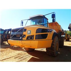 2014 VOLVO A40G ARTICULATED DUMP, VIN/SN:340132 - CAB, A/C, TAILGATE, 29.5R25 TIRES