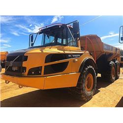 2016 VOLVO A25G ARTICULATED DUMP, VIN/SN:740317 - CAB, A/C, 30/65R25 TIRES, METER READING 3,531 HOUR