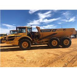 2016 VOLVO A25G ARTICULATED DUMP, VIN/SN:740318 - CAB, A/C, 30/65R25 TIRES, METER READING 2,940 HOUR