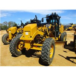 2016 CAT 140M3 MOTOR GRADER, VIN/SN:N9M00287 - 14' MOLDBOARD, SCARFIER, GRADE CONTROL, REAR CAMERA, 