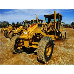 CAT 12H MOTOR GRADER, VIN/SN:4XM01990 - 14' MOLDBOARD, SCARIFIER, CAB, A/C, 14.00-24 TIRES