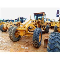 CAT 12G MOTOR GRADER, VIN/SN:61M13984 - 14' MOLDBOARD, SCARIFIER, CAB, A/C, 14.00-24 TIRES, METER RE