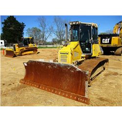 2014 KOMATSU D51PXI-22 CRAWLER TRACTOR, VIN/SN:B13805 - 6 WAY BLADE, CAB, A/C, METER READING 7,444 H