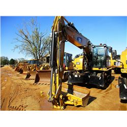 2016 CAT M320F WHEELED EXCAVATOR, VIN/SN:F2W00390 - 9' STICK, 72" BUCKET, AUX HYD, CAB, A/C, OUTRIGG