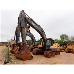 2008 VOLVO EC460CL HYDRAULIC EXCAVATOR, VIN/SN:J00110130 - 13' STICK, 72" BUCKET, CAB, A/C, METER RE