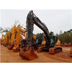 VOLVO EC330CL HYDRAULIC EXCAVATOR, VIN/SN:110046 - 10' STICK, 56" BUCKET, THUMB, AUX HYD, CAB, A/C