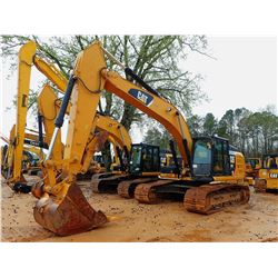 2013 CAT 329EL HYDRAULIC EXCAVATOR, VIN/SN:PLW1009 - 10' STICK, 48" BUCKET, THUMB, CAB, A/C, METER R