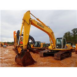 2004 KOBELCO SK250 LC HYDRAULIC EXCAVATOR, VIN/SN:LL09-U0835 - 10' STICK, 48" BUCKET, THUMB, CAB, A/
