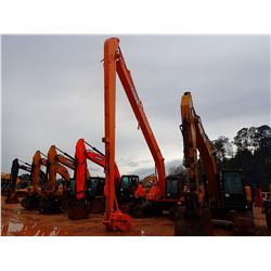 2006 CASE CX240 LONG REACH HYDRAULIC EXCAVATOR, VIN/SN:DAC241714 - 60' REACH, GRAPPLE, CAB, A/C, ODO