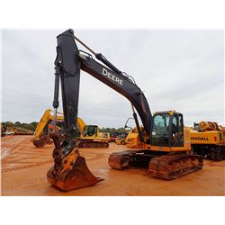 2012 JOHN DEERE 225D LC HYDRAULIC EXCAVATOR, VIN/SN:501697 - 9' STICK, 42" BUCKET, COUPLER, ZERO TUR
