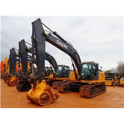 2016 JOHN DEERE 210G LC HYDRAULIC EXCAVATOR, VIN/SN:524155 - 9' 6" STICK, 48" BUCKET, CAB, A/C, METE