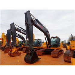 2015 JOHN DEERE 210G LC HYDRAULIC EXCAVATOR, VIN/SN:522935 - 10' STICK, 33" BUCKET, CAB, A/C, METER 
