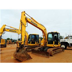 2008 KOMATSU PC138US-8 HYDRAULIC EXCAVATOR, VIN/SN:22595 - 8' STICK, 42" BUCKET, COUPLER, BLADE, CAB