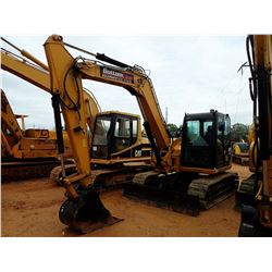 2015 CAT 308E2 CR MIDI EXCAVATOR, VIN/SN:FJX02885 - 7' STICK, 24" BUCKET, AUX HYD, BLADE, RUBBER INS