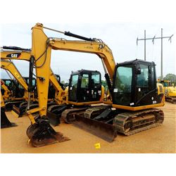 2012 CAT 307D MIDI EXCAVATOR, VIN/SN:DSG03260 - 8' STICK, 28" BUCKET, AUX HYD, BLADE, RUBBER INSERTS