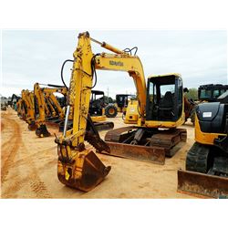 KOMATSU PC60-7 MIDI EXCAVATOR, VIN/SN:56233 - 5' STICK, 30" BUCKET, THUMB, AUX HYD, BLADE, CAB, A/C,