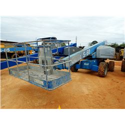 2007 GENIE S60 MANLIFT, VIN/SN:S6007-14595 - 4X4, 60' REACH, 500LB CAPACITY, 2 MAN PLATFORM, METER R