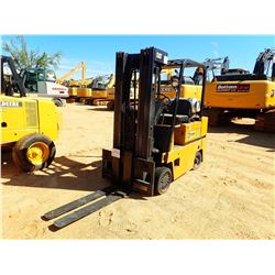 CAT TC60D FORKLIFT, VIN/SN:8EB11081 - 6,000 LB CAPACITY, 2 STAGE MAST, CANOPY